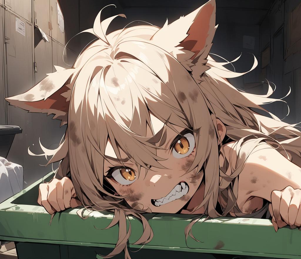 Stray dog girl