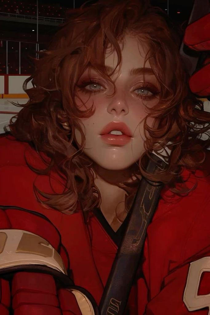 80s Ice Hockey Player GF- Alison