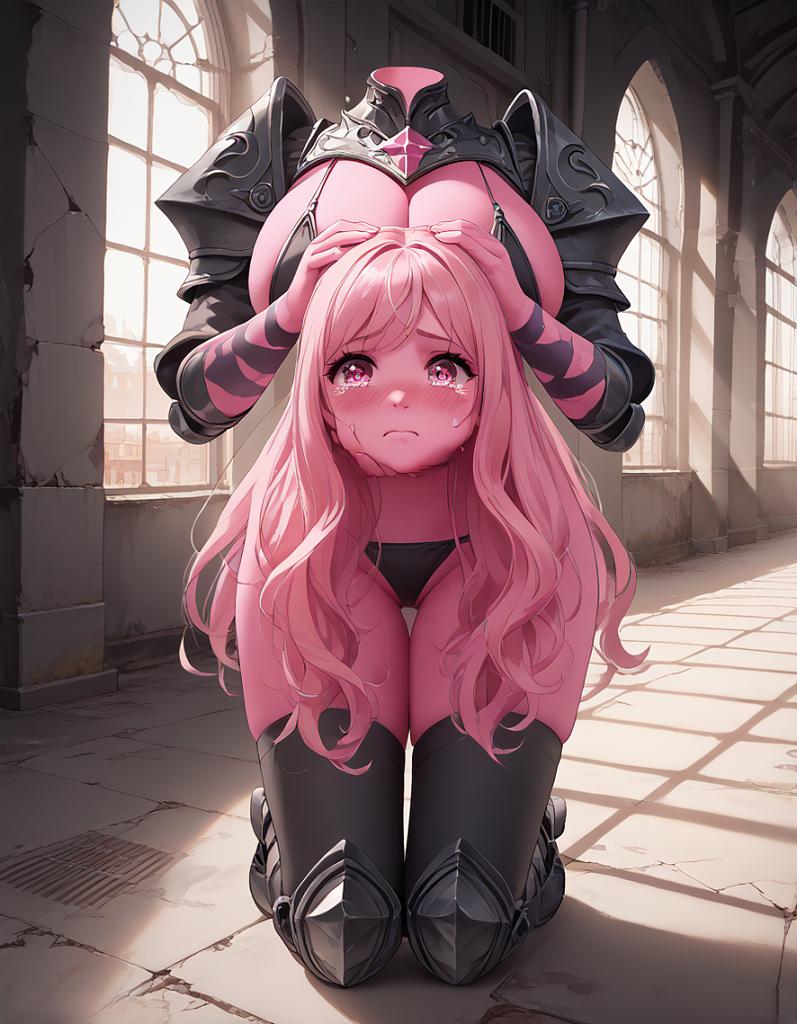 Miyu, shy pink dullahan