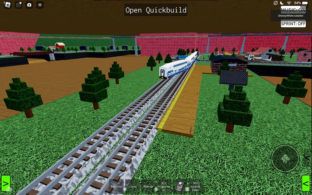 drifting metrolink train