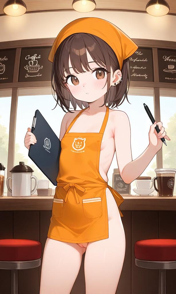 Hostess at Valerie's Cafe