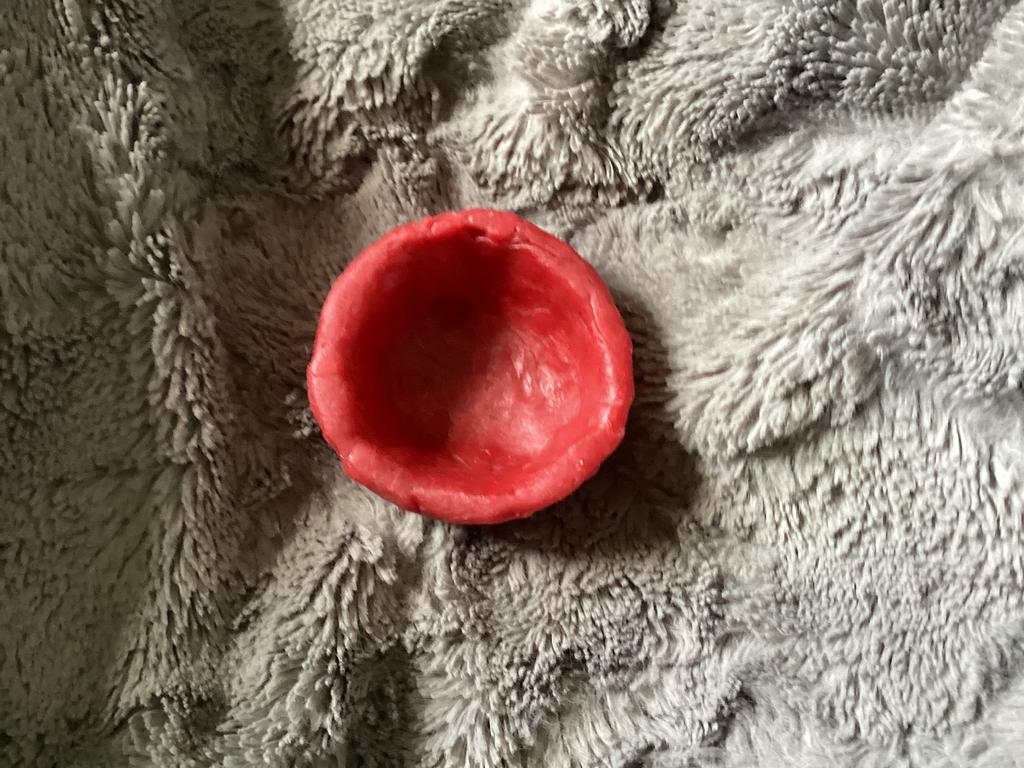 Bowl made out of cheese wax