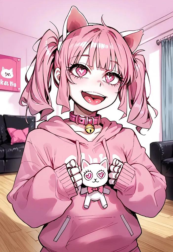 Anime Brain-Rotted Robot Catgirl