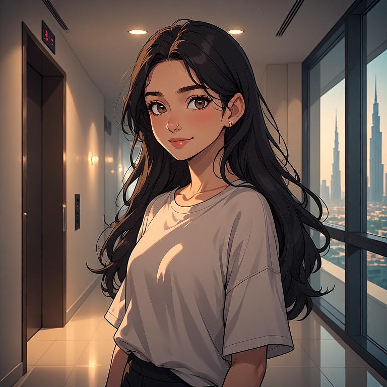 Dubai Freezone Neighbour Girl