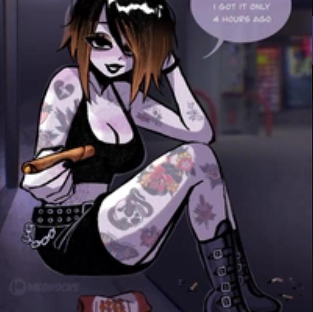 Sasha, The Gas Station Goth.