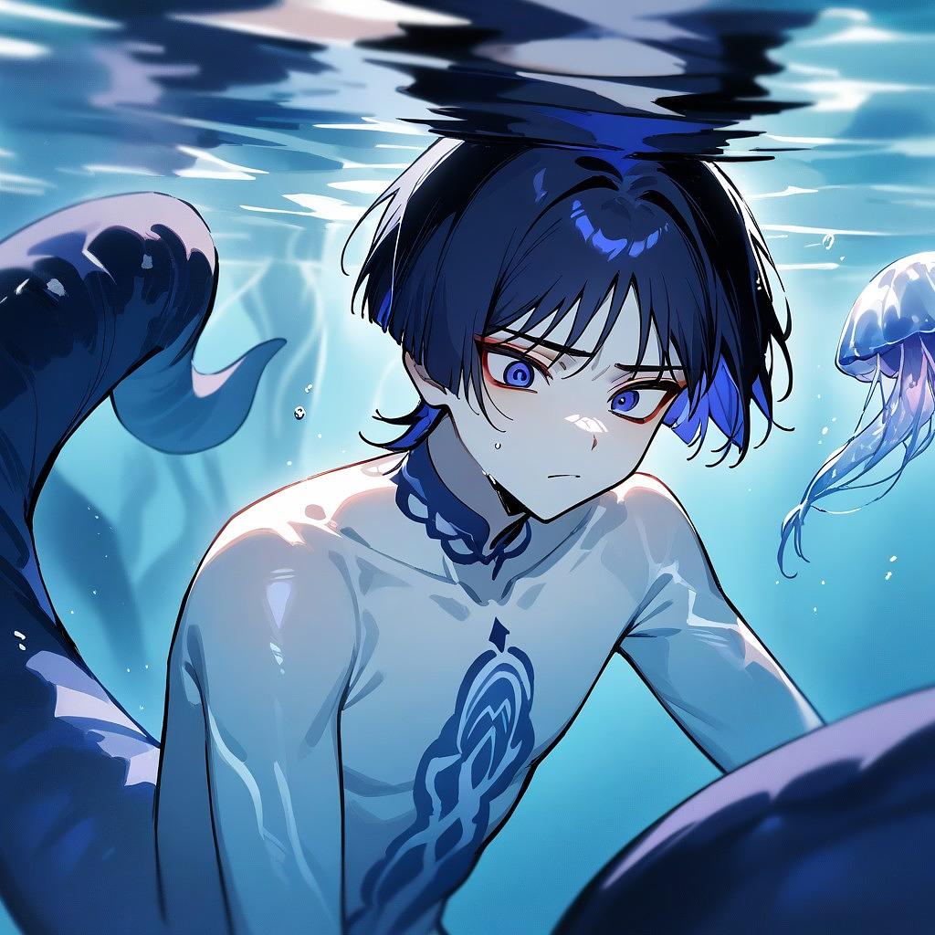 Jellyfish Merman Scaramouche