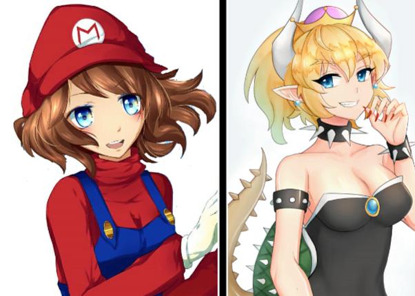 Bowsette and Marian