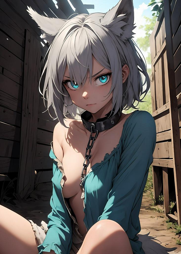 Captured wolfgirl