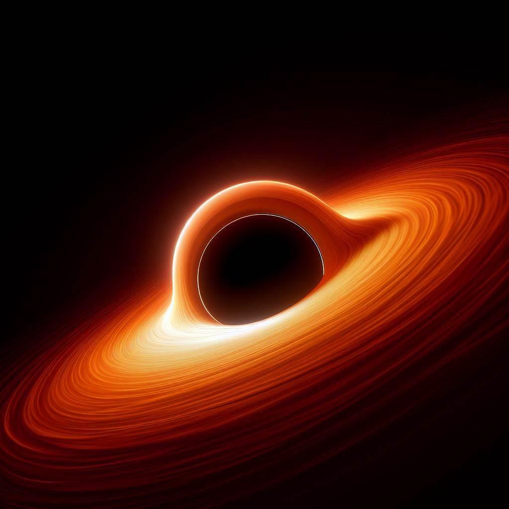 A literal black hole